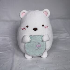 Sumikko Gurashi Shirokuma Holding Bear 6" mini Plush New with Tag